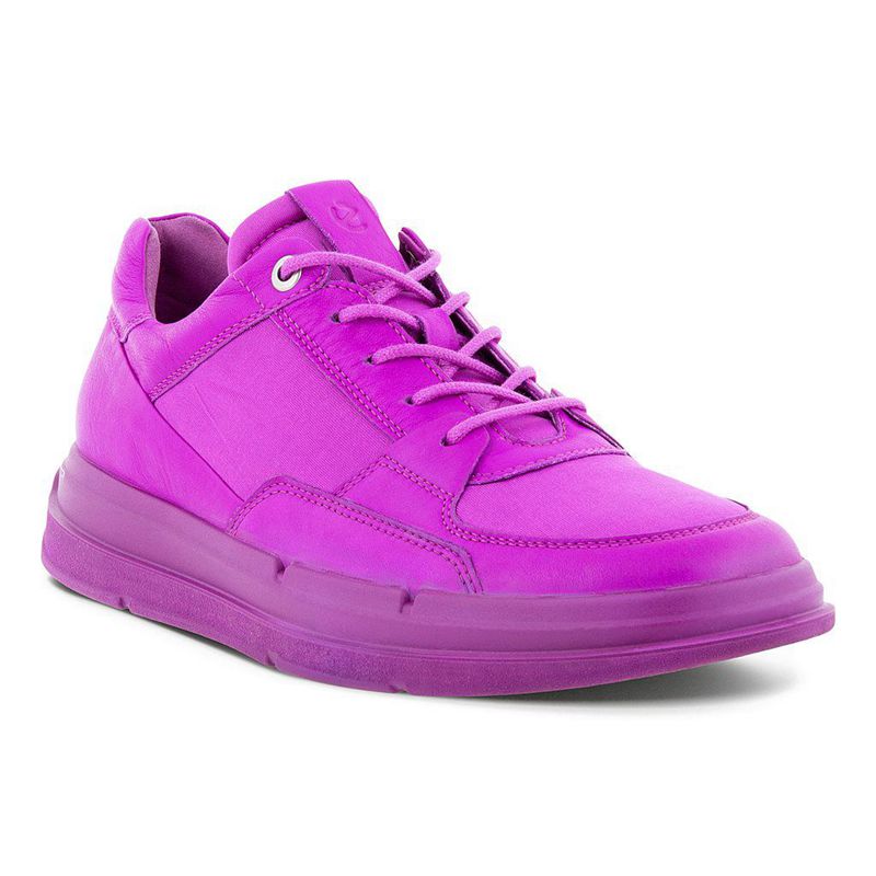 Women Flats Ecco Soft X W - Sneakers Purple - India ZUAEOR857